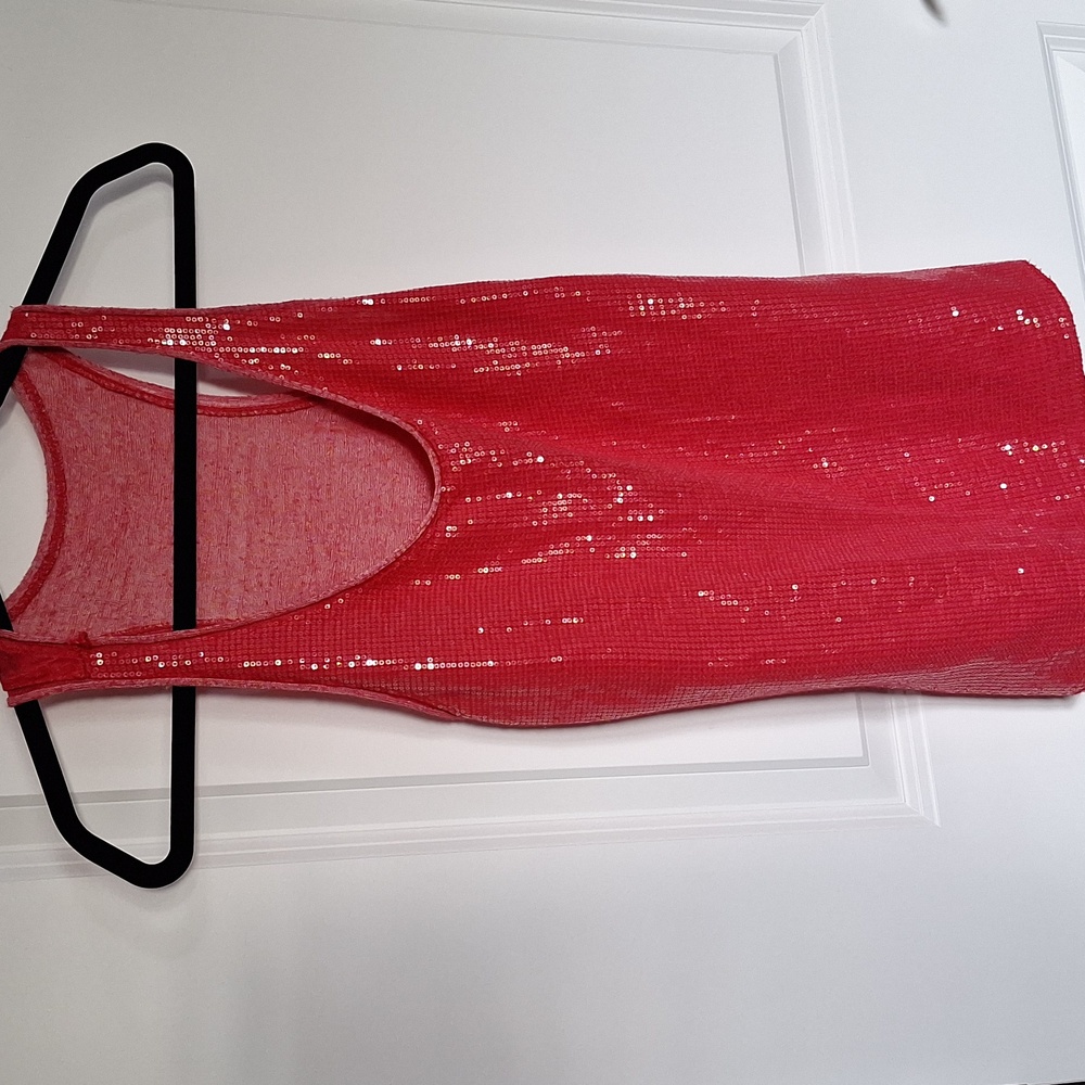 Linen blend made in Italy sequins details